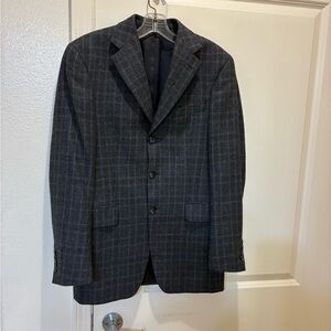 Arnold Brant Men’s Wool Blazer Plaid Size 36R Single Breasted Sport Coat